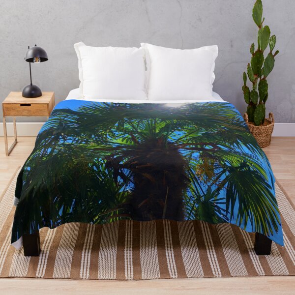 Item preview, palm tree with shining sun aesthetic summer photo designed and sold by Creative.Juices.