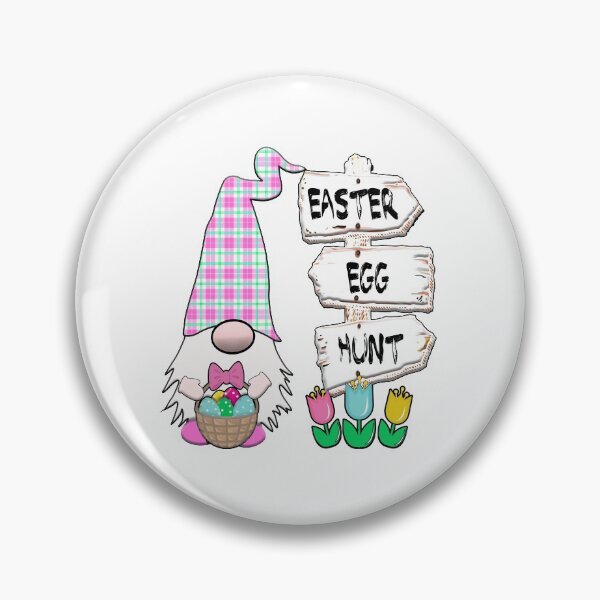 Item preview, Easter Egg Hunt Gnome Pink Plaid Hat  Pastel Spring Bunny Ears Rabbit Cute designed and sold by funnytshirtemp.