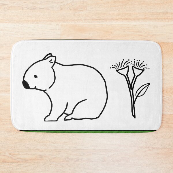 Item preview, Wombat and gum green designed and sold by RainbowRhino.