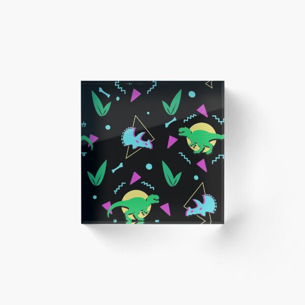 Item preview, Neon Nineties - Patrón de dinosaurio - En negro designed and sold by tanimator.