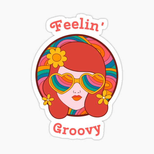 Groovy Headphones Sticker