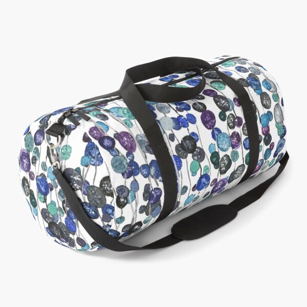 Item preview, black purple blue string of beads watercolor 2 designed and sold by ColorandColor.