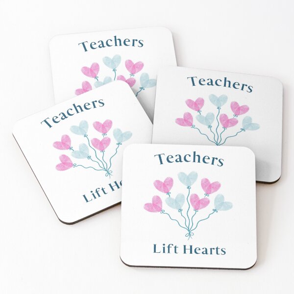 Item preview, Teachers Lift Hearts -blue designed and sold by ittybittyowl.