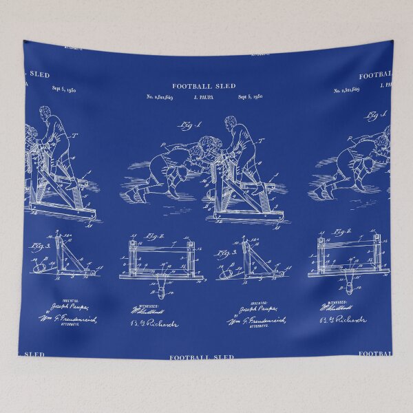 Item preview, American Football Training Sled Patent Print 1959 designed and sold by MadebyDesign.