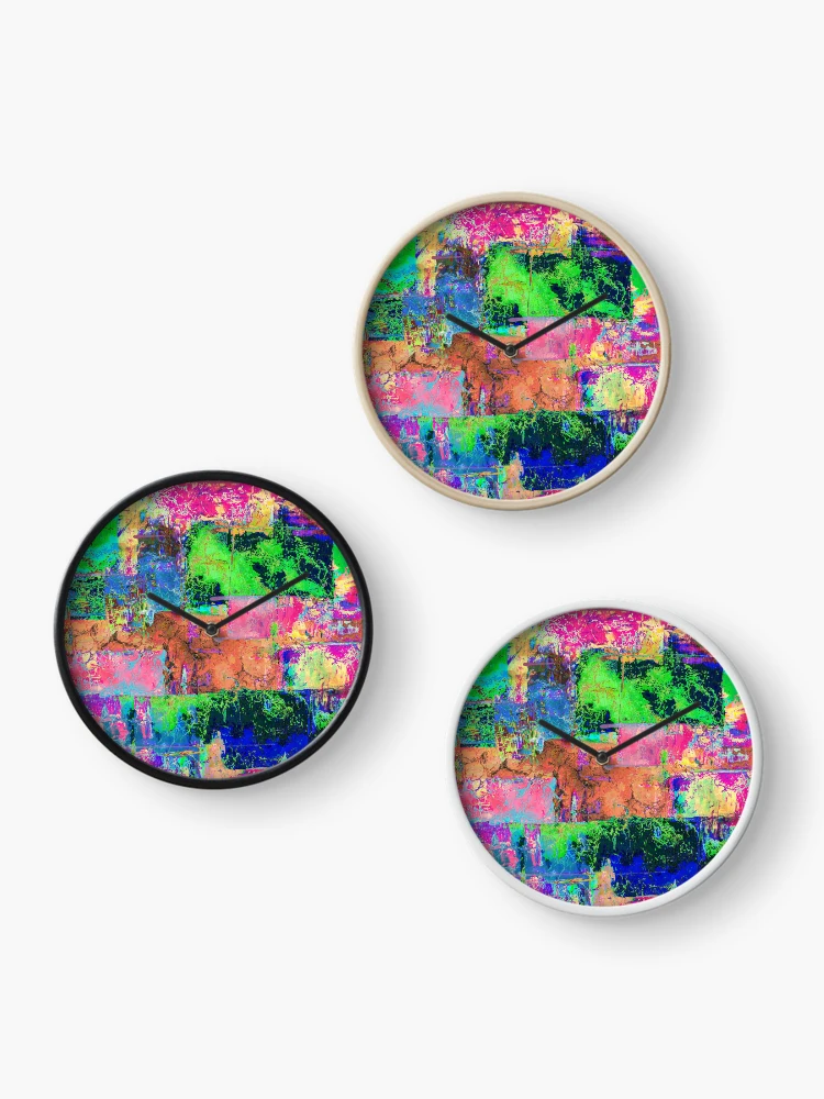 Thumbnail 3 of 4, Clock, Abstract Paint designed and sold by sschaerer.