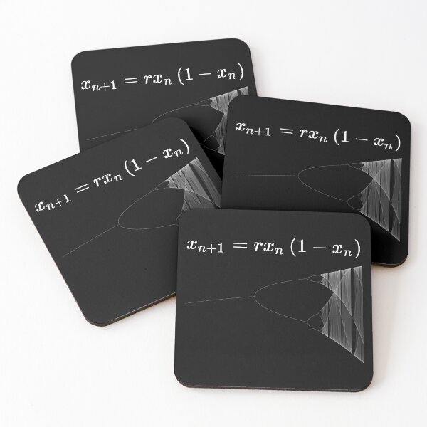 Item preview, White Logistic Map Formula  designed and sold by Rupert Russell.