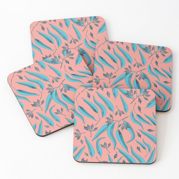 Item preview, Eucalyptus Leaves - Blue and Peach Palette designed and sold by Sketchbook Designs.