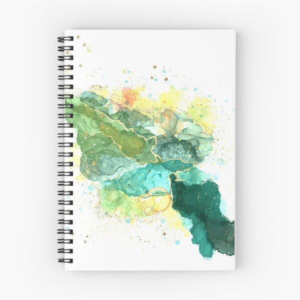 Item preview, Abstract  Alcohol Ink and Glitter- Greens designed and sold by KathrynEades.