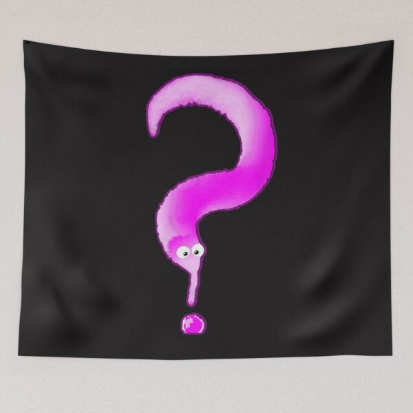 Item preview, Worm on a string question mark designed and sold by urban-color.