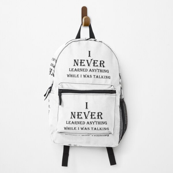 Item preview, i never learned anything while i was talking black only designed and sold by MohammedALRawi.
