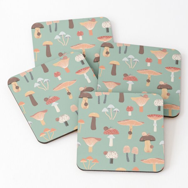 Item preview, Mushrooms and Snails designed and sold by nadyanadya.