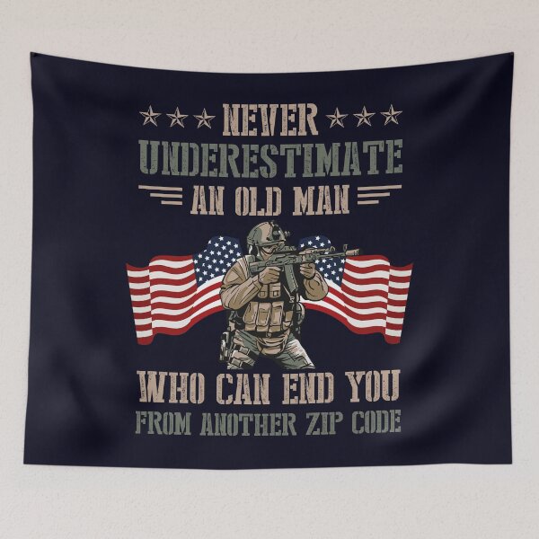 Item preview, Veteran Never underestimate old man who can end you from another zipcode designed and sold by mmos.