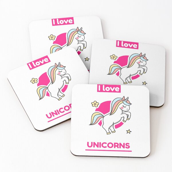 Item preview, I Love Unicorns designed and sold by SugarSkyCo.