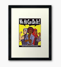 We Can Do It Framed Print