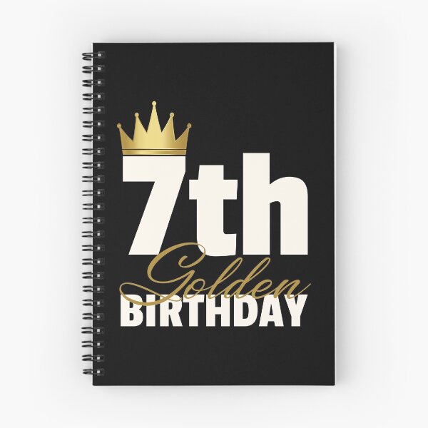 Item preview, Kids 7th Golden Birthday Year Age Crown print designed and sold by doodabobs.