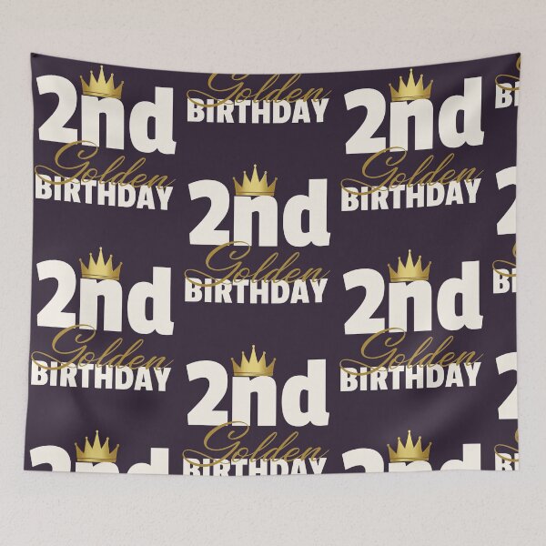 Item preview, Kids 2nd Golden Birthday Year Age Crown graphic designed and sold by doodabobs.