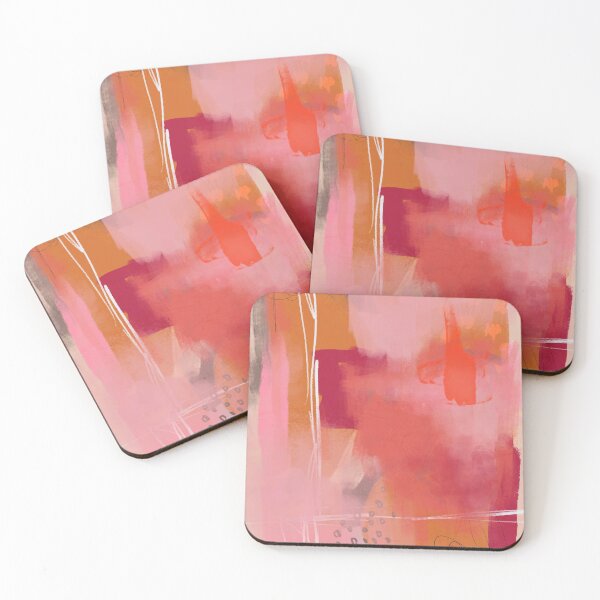 Item preview, Bright Pink, Red, and Orange Abstract Painting designed and sold by Taryn Stener.