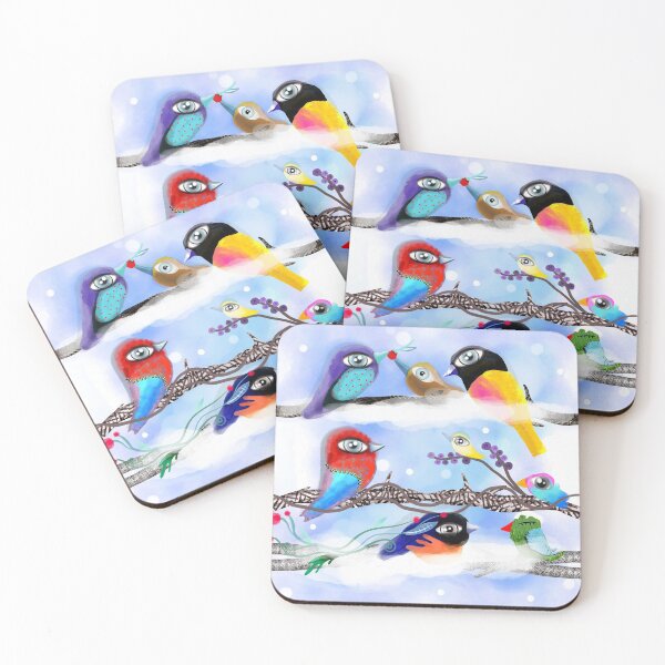 Item preview, Christmas birds in a row designed and sold by rupydetequila.