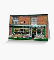 The Old Vegi Shop Greeting Card