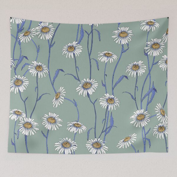 Item preview, Summer daisy flowers designed and sold by Olga Shashok.