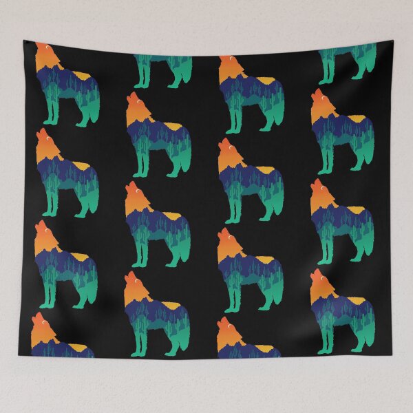 Item preview, Sunset Desert Wolf designed and sold by HartArtUSA.