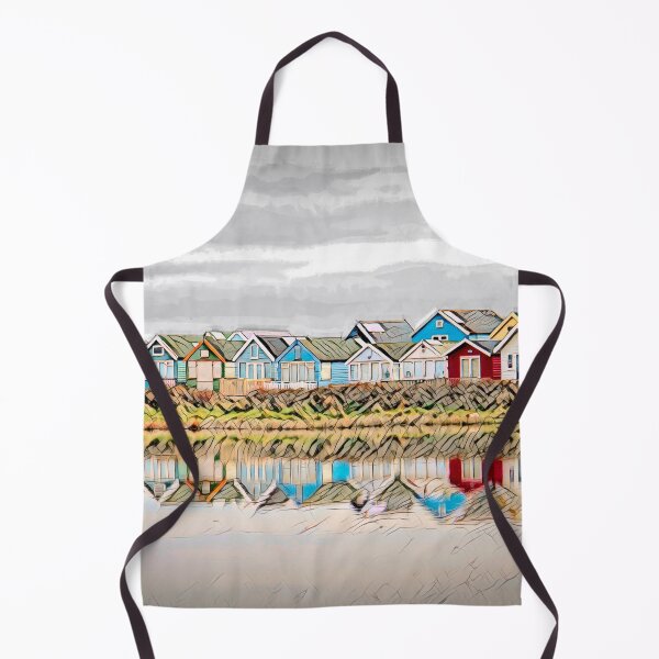 Item preview, Beach Houses, Mudeford Sandbank, UK designed and sold by Marlene Watson-Hall.