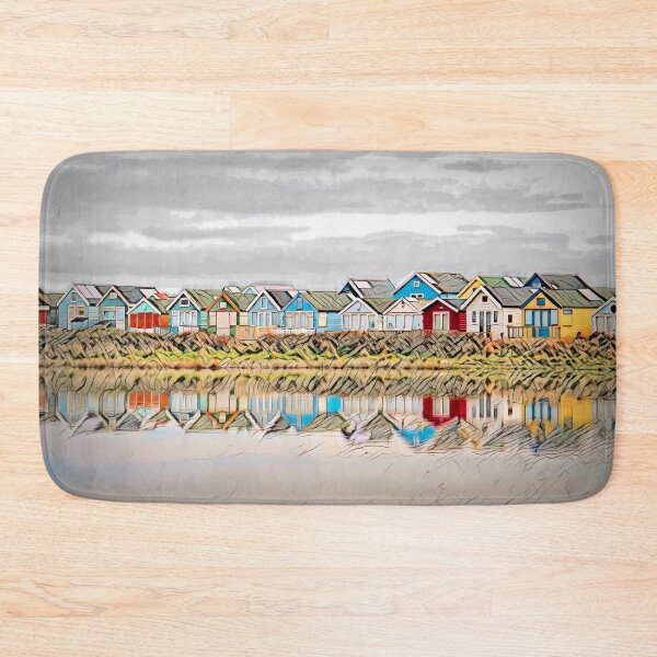 Item preview, Beach Houses, Mudeford Sandbank, UK designed and sold by Marlene Watson-Hall.