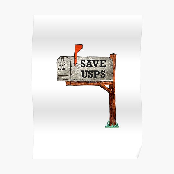 Poster Save Usps Redbubble