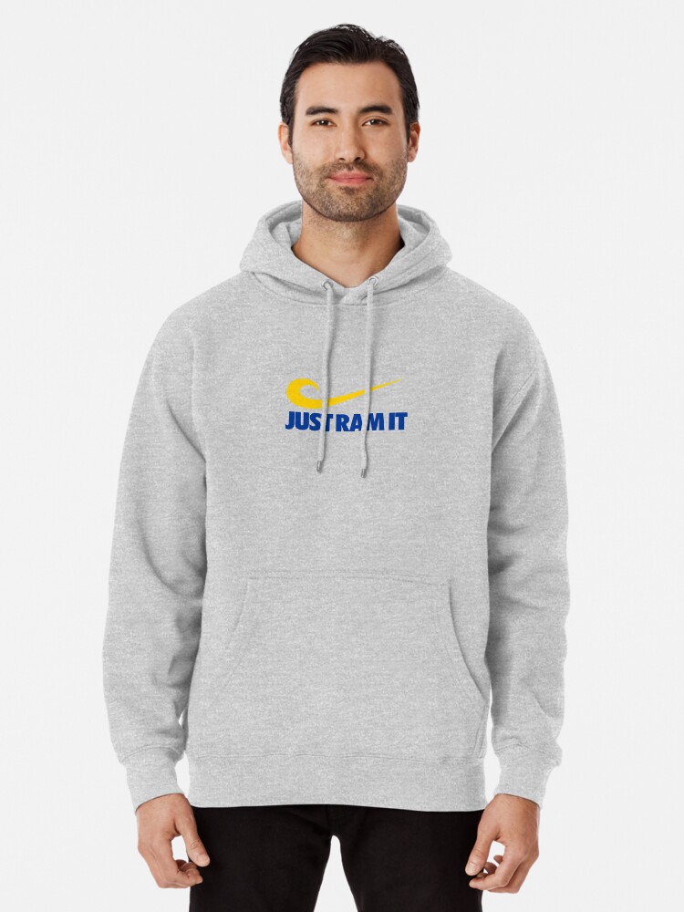 Just Ram It - Blue & Yellow on Bone' Pullover Hoodie for Sale by Ramheart