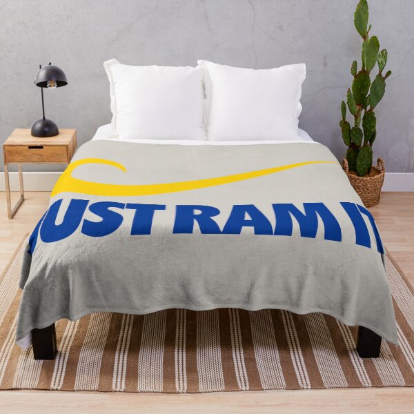 Item preview, Just Ram It - Blue & Yellow on Bone designed and sold by Ramheart.