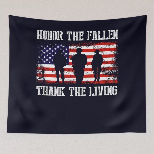 Item preview, Honor the Falling Thank the Living Veteran designed and sold by mmos.