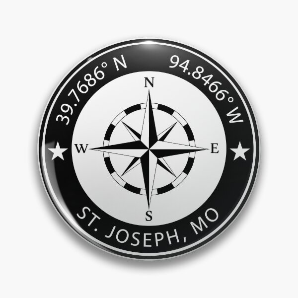 Item preview, St. Joseph, Missouri Geographical Coordinates designed and sold by TeeOhGraphics.