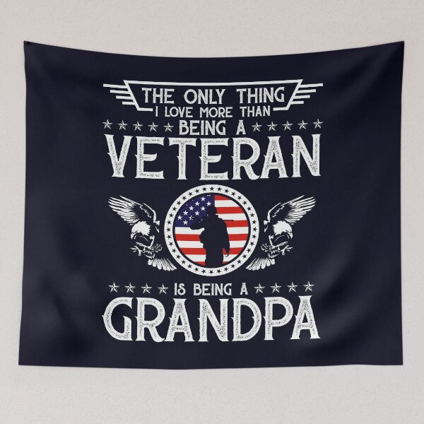 Item preview, Love more than Being a Veteran is being Grandpa designed and sold by mmos.