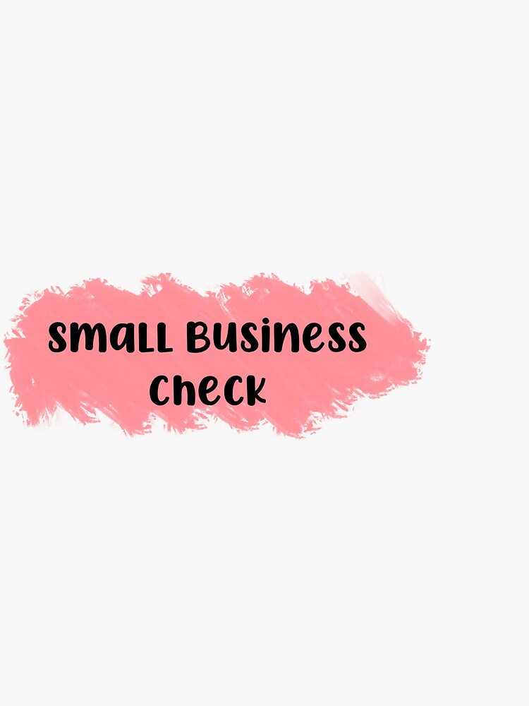Thumbnail 3 of 3, Sticker, Small business check designed and sold by itz-heidi.