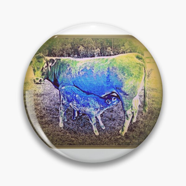 Item preview, BLUE FOR U  COW AND CALF designed and sold by Opalbluerose.