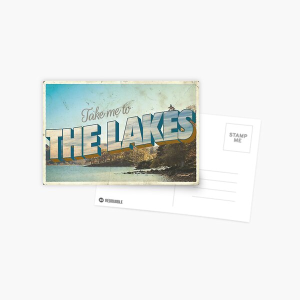 Item preview, The Lakes postcard designed and sold by postcardstocleo.