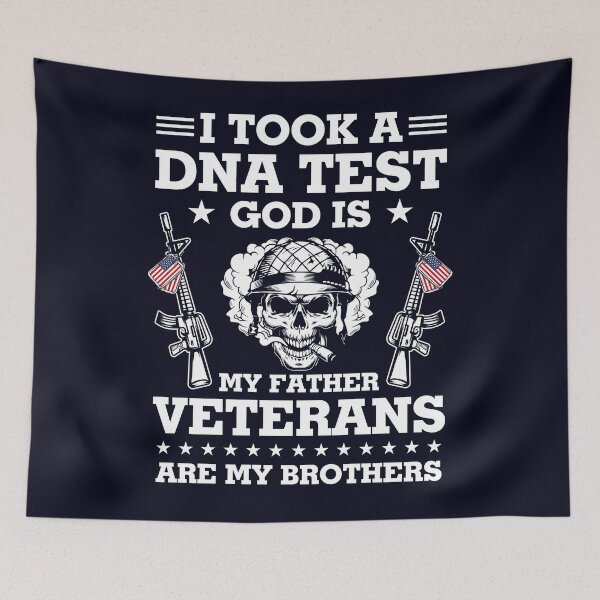 Item preview, Took DNA Test God is my father Veterans is my brothers designed and sold by mmos.