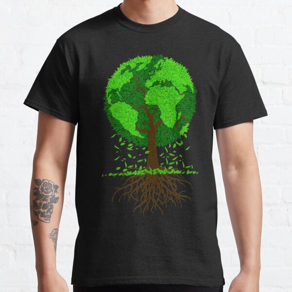 Rette Mutter Erde, Globusbaum Classic T-Shirt