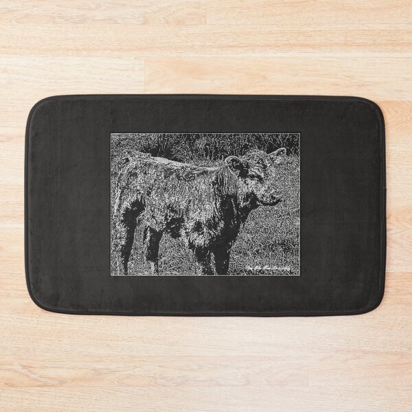 Artikelvorschau, COW ART BLACK CALF VINTAGE LOOK entworfen und verkauft von Opalbluerose.