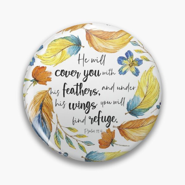 Item preview, He will cover you with his feathers, and under his wings you will find refuge designed and sold by della95.