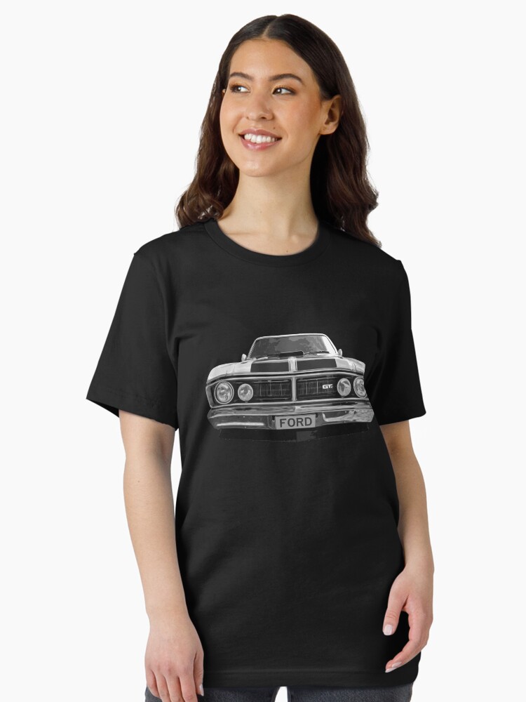 Thumbnail 2 of 7, Essential T-Shirt, Ford XY GT Falcon - Black and White designed and sold by radestilo.