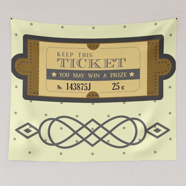 Item preview, Vintage ticket designed and sold by Mayamoamen99.