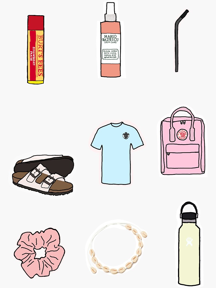"Vsco girl set!!" Sticker by VintageTrend Redbubble