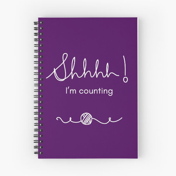 Item preview, Shhh I'm Counting Knitting Crochet Yarn Peaceful Hobby Quirky  designed and sold by ibeargifts.