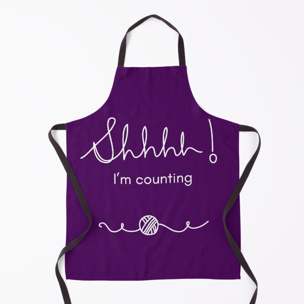 Item preview, Shhh I'm Counting Knitting Crochet Yarn Peaceful Hobby Quirky  designed and sold by ibeargifts.