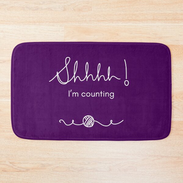 Item preview, Shhh I'm Counting Knitting Crochet Yarn Peaceful Hobby Quirky  designed and sold by ibeargifts.