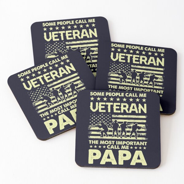 Item preview, Some People Call me Veteran most important call me Papa designed and sold by mmos.