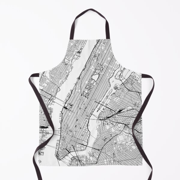 Item preview, Manhatten White Map designed and sold by multiplicitymap.