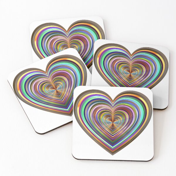 Item preview, Psychedelic Hearts designed and sold by LaughingGryphon.
