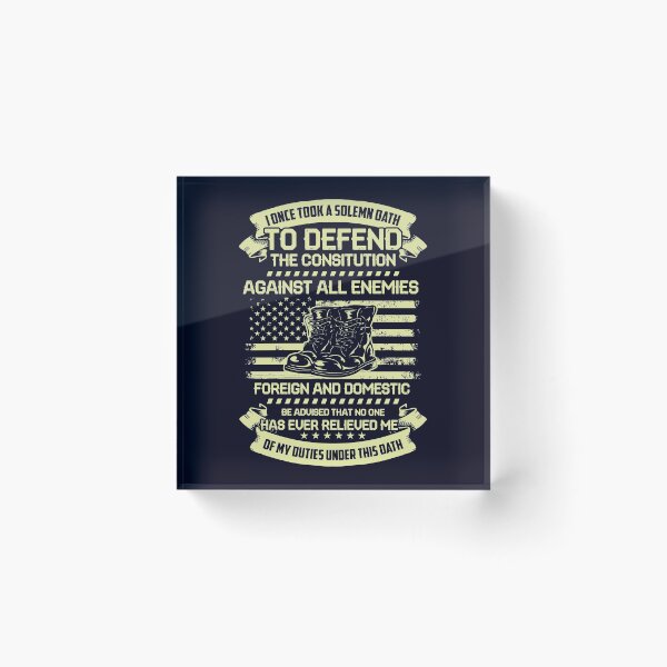 Item preview, Veteran once took a solemn Oath to defend constitution designed and sold by mmos.